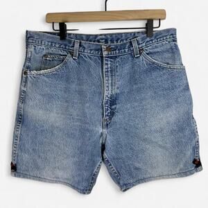Vintage roebucks denim shorts light wash relaxed fit 90s